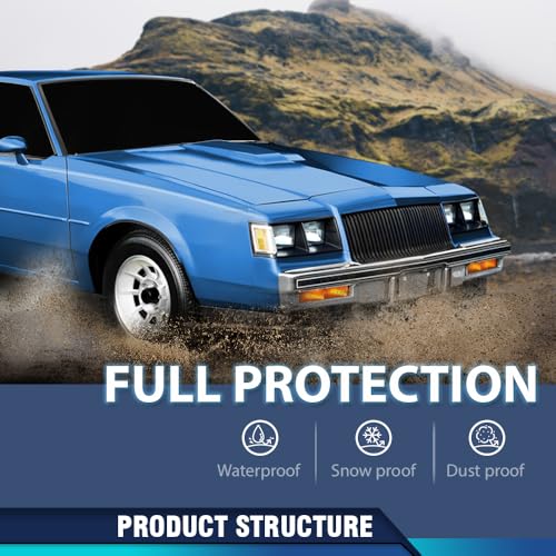 PIT66Hood Insulation Pad 1/2" W/ Clips Compatible with Buick Regal 1981-1987 - style: 1981-1987 Buick Regal