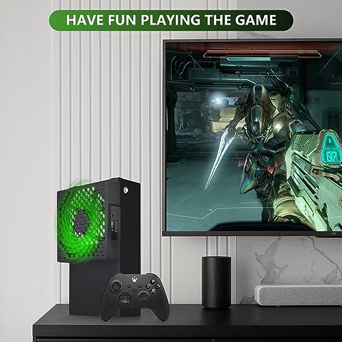 G-STORY Cooling Fan for Xbox Series S Auto 3 Speed Adjust Temp Display - Black - color: BLACK