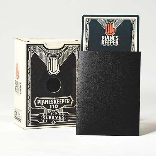 Matte Dual Standard Size Card Sleeves | 110 Pack (63×88mm) Standard Size | Textured Back, Clear Front, Double-Sleeving | Compatible with Magic The Gathering | TCG Sleeves (Nightveil) - color: Nightveil