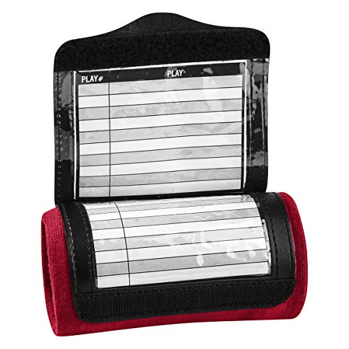 Champro Adult Quarterback Playbook Triple (AF50B) - color: Scarlet, size: Youth