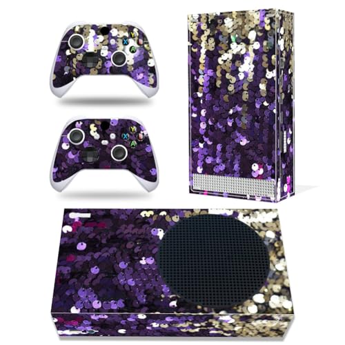 Xbox Series S Stickers Full Body Vinyl Skin Decal Protective Cover for Microsoft Xbox Series S Console and Controllers (Series S Purple) - color: Series S purple
