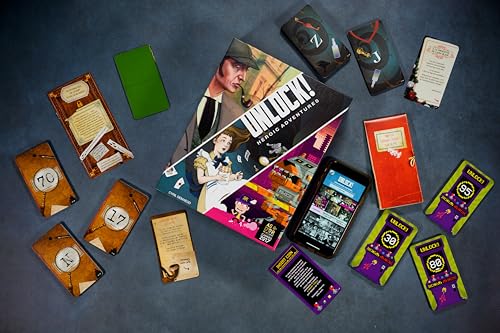 Asmodee UNLOCK! Heroic Adventures Card Game - Escape Room-Inspired Cooperative Adventure, Fun Family Game for Kids and Adults, Ages 10+, 1-6 Players, 1 Hour Playtime