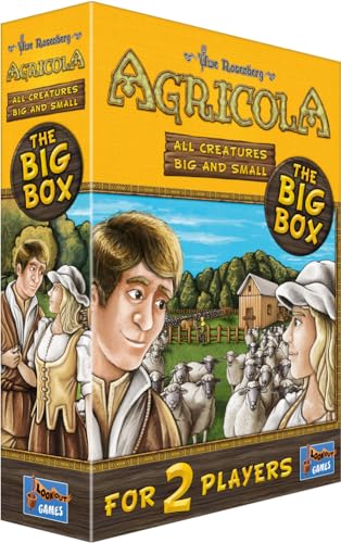 Agricola All Creatures Big and Small The Big Box | Farming Game | Strategy Game for Adults and Kids | Family Board Game | Ages 10+ | 2 Players | Average Playtime 30 Minutes | Made by Lookout Games - size: Medium, style: Classic