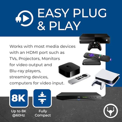 OREI 8K Bi-Directional HDMI Switch 2x1/1x2 – 8K@60Hz, 4K@60Hz, 40Gbps, HDCP 2.3, HDR10+, Dolby Vision (UHDS-212) | OREI 8K Bi-Directional HDMI Switch 2x1/1x2 – 8K@60Hz, 4K@60Hz, 40Gbps, HDCP 2.3, HDR10+, Dolby Vision