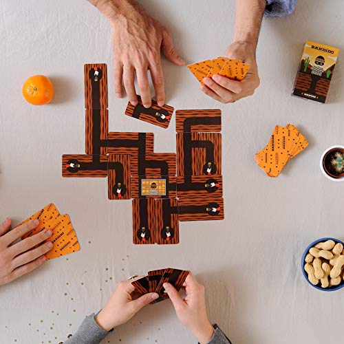 Bandido Card Game - Cooperative Strategy and Route Building Fun! Fun Family Adventure Game for Kids & Adults, Ages 6+, 1-4 Players, 15 Minute Playtime, Made by Helvetiq - style: Bandido