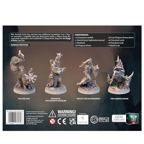 Awaken Realms Tainted Grail: Kings of Ruin Board Game Stretch Goals Expansion - Unlock Additional Adventures and Enhancements! Ages 14+, 1-4 Players, 2-3 Hour Playtime, Made by Awaken Realms