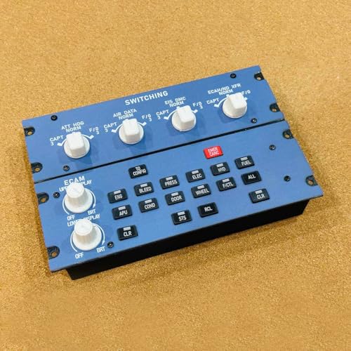 Flight Simulator Controller, A32X ECAM Home Cockpit Panel for MSFS 2020/2024, FE-NIX, FB-W on Windows, Plug-and-Play Display Unit - style: A32X Home Cockpit Panel