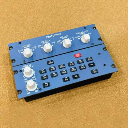 Flight Simulator Controller, A32X ECAM Home Cockpit Panel for MSFS 2020/2024, FE-NIX, FB-W on Windows, Plug-and-Play Display Unit - style: A32X Home Cockpit Panel