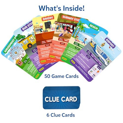 Skillmatics Guess in 10 Around Town – Card Game for Kids & Families | Perfect for Boys, Girls & Kids, Travel Friendly Card & Board Games, Gifts for Ages 6, 7, 8, 9 & Up - style: 3. Around the Town