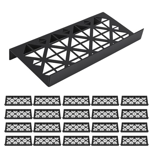 MARINOVA 24 Modular Display Case Card Riser Stands： Perfect for Zion Case-Cardshow Vendor Showcase Stands for Graded Trading Cards and Singles - color: Black, size: 24 pcs
