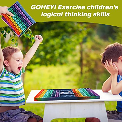Pop Games Sensory Fidget Toy, Pop Board Math Multiplication Game for Family | Stress Relief Toys for Girls Boys with Autism ADHD Birthday Gifts for Kids