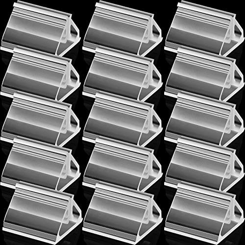 Jetec 48 Pieces Plastic Game Piece Card Stands Clear Game Card Display Holders Picture Stands Markers DIY Playing for Board Party Favor Photos Memos Pictures Display, 0.7 x 0.63 Inches