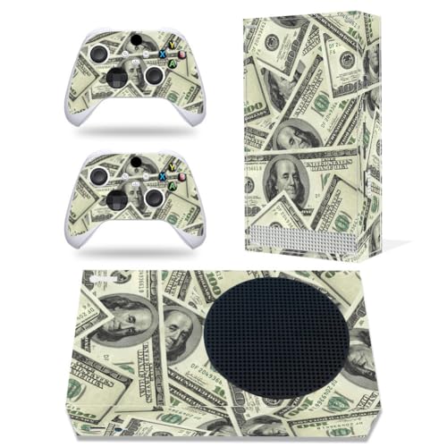 Skin Sticker for Xbox Series S, Dollars Full Protective Vinyl Decal Cover Wrap for Console and Wireless Controller (S-11058, Xbox Series S) - color: S-11058, size: Xbox Series S
