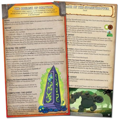 Castle Panic: Crowns and Quests | Expansion | Board Game for Adults and Family | Cooperative | Ages 8+ | for 1 to 6 Players | Average Playtime 45 Minutes | Made by Fireside Games - style: Crowns & Quests Expansion