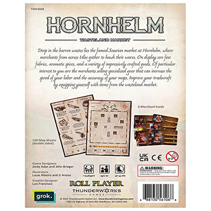 Cartographers: Map Pack 6, Hornhelm | Expansion for The Award-Winning Game of Map Drawing | Strategy Flip and Write Fantasy Board Game | Family Game for 1-75 Players - style: Pack 6