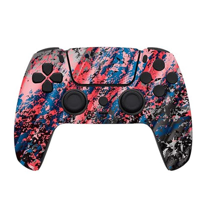 Custom Controllerzz Custom Wireless Controller Compatible with PS5 - Multiple Designs Available (Glacier Burn) - color: Glacier Burn