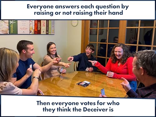Deceiver: A Social Deduction Card Game for Fun Family Game Nights & Parties