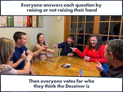 Deceiver: A Social Deduction Card Game for Fun Family Game Nights & Parties