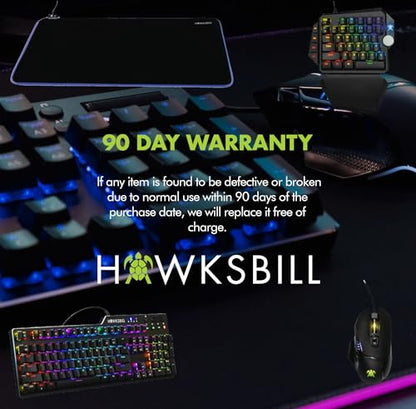 Super Slider V1 High Performance Wired Gaming Mouse, Adjustable DPI up to 19,000, RGB LED On-Board Memory, PC/MAC