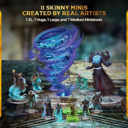 Dead in Limbo One-Shot Adventure Set – 5e RPG Module with XL Cyclone of Souls, 12-Page Adventure Book, 10 Skinny Minis, Bases & Premium Maps – Fantasy Roleplaying Game Accessory for Dungeon Masters