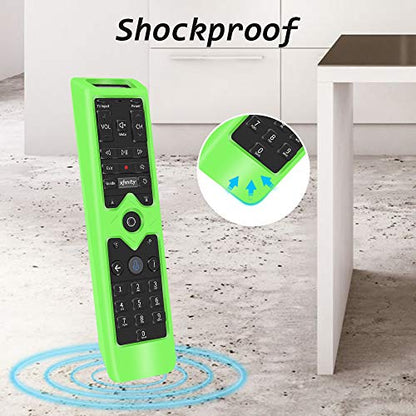 Remote Case Covers Holder for Xfinity Remote Control,Silicone Protective Case Skin for XFinity Comcast XR15 Voice Control Remote,[Thicken Layer] Shock-Absorption Bumper Remote Back Covers-Glowgreen - color: Glowgreen