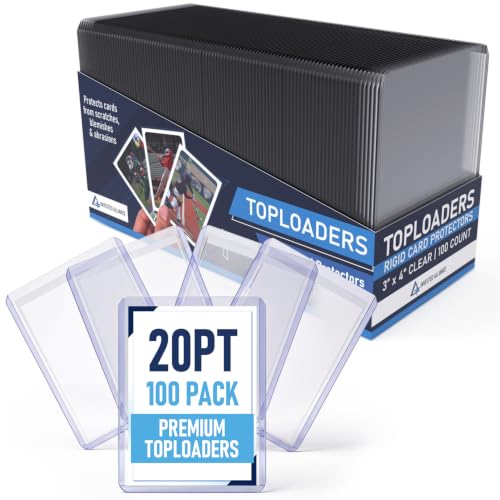 Premium Seamless 20PT - 360PT Thick Top Loaders for Cards | Top Loader Card Holder, Baseball Card Sleeves Hard Plastic, Hard Trading Cards Sleeves, TCG Sports Sleeve Hards, Toploader Clear Plastic. - style: 20PT - 100 Count