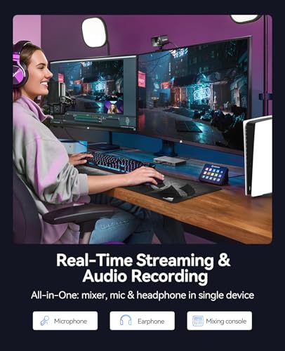 ORICO IS6 4K Portable HDMI Capture Card for Streaming, Dual 4K@60Hz Inputs, USB C Game Capture Card with Audio Ports Compatible with PS5, Xbox, Switch, OBS Recording, Works on PC, Mac, Laptop, iPad
