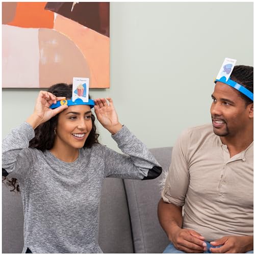 Hedbanz, Quick Question Picture Guessing Family Game for Game Night Headbands Board Game, for Adults and Kids Ages 7 and Up (Edition May Vary) - style: Older Edition May Vary Hedbanz