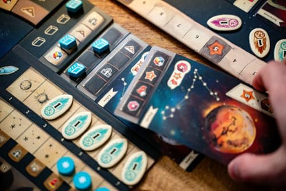 Capstone Games Galileo Galilei Strategy Board Game for Adults & Family,1-4P | Euro-Style Astronomy Strategy Board Game, Educational Space Exploration Game, Historical Scientific Game for Ages 14 - style: Galileo Galilei