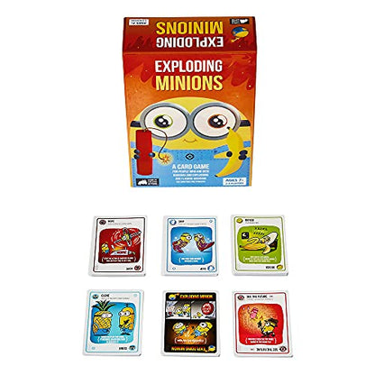 Exploding Minions by Exploding Kittens - 2-5 Players - Ages 7+ - 15 Minutes to Play - Minions Themed High Stakes Card Game - Party Game, Ideal for Family Night, Kid and Adult
