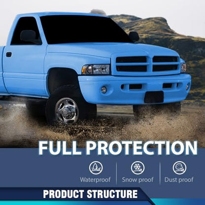 PIT66 Under Hood Insulation Pad Compatible with Dodge Ram 1500 1994 1995 1996 1997 1998 1999 2000 2001(Not Fit Durango Or Dakota, Not Fit for Diesel) - style: 1994-2001 Dodge Ram 1500