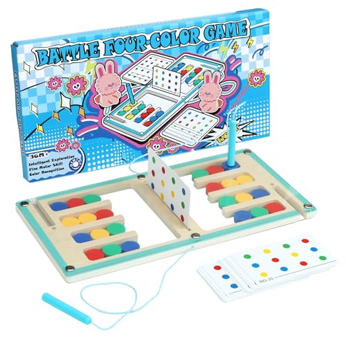 Color Matching Puzzle Toys, Montessori Brain Teasers Game for Kids, Road Trip Toys for Boys & Girls, Handheld Games for Travel, Ideal Christmas, Birthday Gifts
