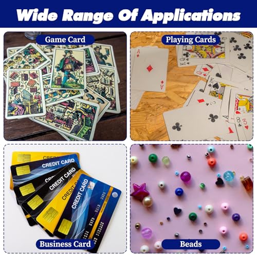 24pcs Plastic Playing Card Boxes,4.1 X 3 X 1 Inches Transparent Clip-On Playing Card Case,Trading Cards Storage Box for Men Women Collecting and Classifying