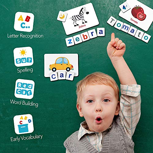 Coogam Magnetic Letters Numbers Alphabet Fridge Magnets ABC 123 Educational Toy Set Preschool Learning Spelling Counting Uppercase Lowercase Math for 3 4 5 Years Kid Toddler
