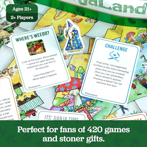 Ganjaland - The Novelty Board Game that Will Take You On an Epic Adventure - by What Do You Meme? - style: Core Game