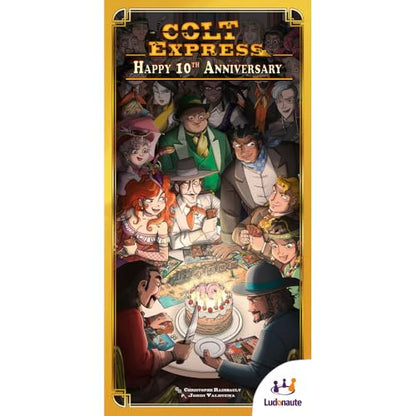 Ludonaute Colt Express 10th Anniversary Promo Box, Expansion, 2-6 Players | Ludonaute Colt Express 10th Anniversary Promo Box; expansion with upgraded components; 2-6 players; ages 10+ | Ludonaute Colt Express 10th Anniversary Promo Box; expansion with up