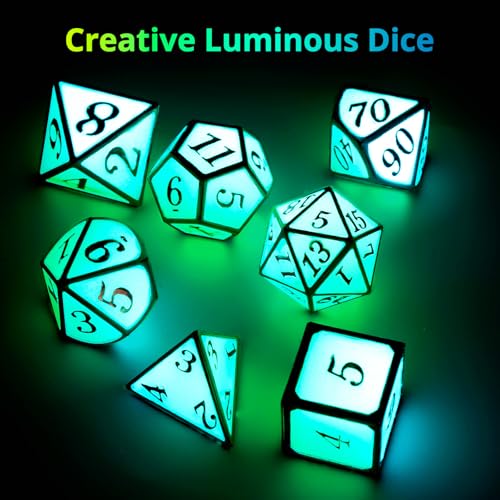 LET'S RESIN Upgraded Large DND Silicone Molds for Resin with 7 Cavities | Polyhedral Stereoscopic Game Epoxy Resin Molds for DIY Dice Making, Table Board Game