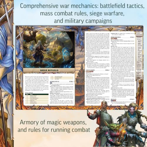 Pathfinder Battlecry! Hardcover, 2 New Classes, War & Combat | Ages 16+, Second Edition Remaster RPG Rulebook, 224 Pages, Tabletop Gaming