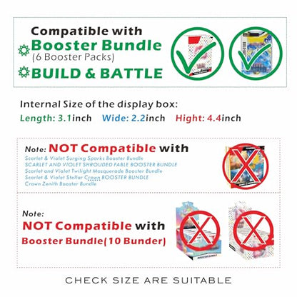 20 PCS Clear PET Plastic Protector Case for Booster Bundle / Build & Battle 0.45mm Thick Foldable Clear Display Box Plastic Display Case (20 PCS) - size: 20PCS
