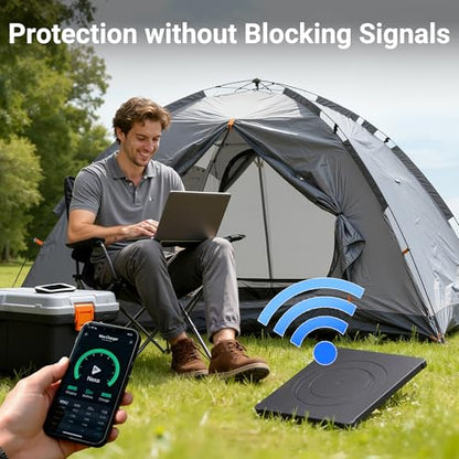 DAIERTEK Starlink Mini Protector Cover - Black Silicone Cover, Waterproof & Anti-Scratch Case Accessories for Starlink Mini Satellite Dish (Fits Roof, Car, RV, Truck, Trailer) - color: Black