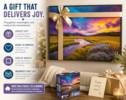 1000 Piece Jigsaw Puzzle for Adults - Nature Landscape - Idaho Gold - Challenging Puzzle Perfect for Game Nights - 1000 Piece for Adults. 20x27 inches - color: Idaho Gold