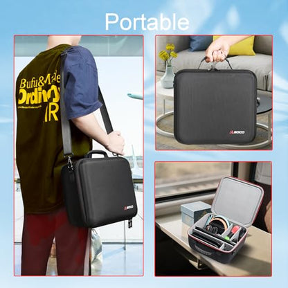 RLSOCO Carrying Case for Nintendo Switch 2 - Hard Travel Case for Switch 2 Console,TV Dock,Switch 2 Pro Controller,Joy-Con 2 Charging Grip,AC Charger,Joy-Con 2 Wheel,Camera,Game Cards and More - color: Large Case Black
