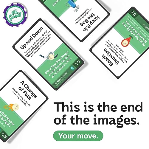 On-Course Golf Game - 100 Interactive Playable Cards - Perfect Golf Gift for Any Golfer - Ridiculous Multiplayer Game - 1-4 Players - All Skill Levels