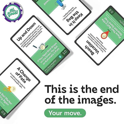 On-Course Golf Game - 100 Interactive Playable Cards - Perfect Golf Gift for Any Golfer - Ridiculous Multiplayer Game - 1-4 Players - All Skill Levels