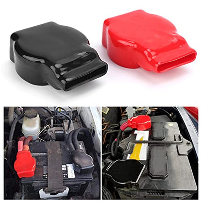 Battery Terminal Covers, Positive Negative Top Post Insulating Protector Universal for Car Motorcycle Truck