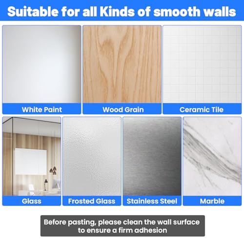 2-Pack Wall Holder for Remote Control,Clear Wall Remote Control Holder,for TV & AC Remotes,No Drilling Required, Also Suitable for Pens & Small Office Supplies