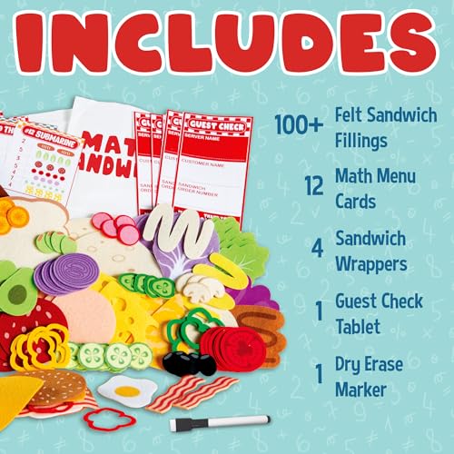 MindWare Peaceable Kingdom Math Sandwich Game | A fast, replayable board game. Ages 3+.