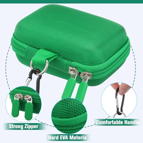 Sanwuta 2 Pcs Travel Card Games Case Playing Card Case EVA Hard Protective Storage Carrying Bag for Classic Playing Box Not Including Cards (Green) - color: Green