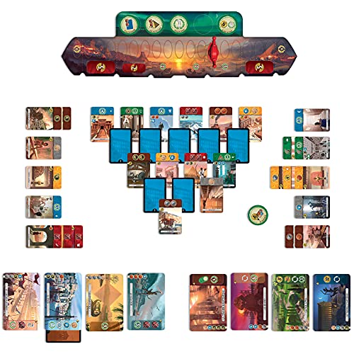 Asmodee 7 Wonders Duel Board Game BASE GAME - Intense Two-Player Battles in the Ancient World, Strategy Game for Kids and Adults, Ages 10+, 2 Players, 30 Minute Playtime