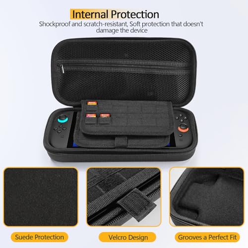 AWINNER Compatible for Switch 2 Carrying Case Hard Travel Case with 24 Game Cartridges and Pocket Accessories (24 Game Cartridges) - style: 24 Game Cartridges